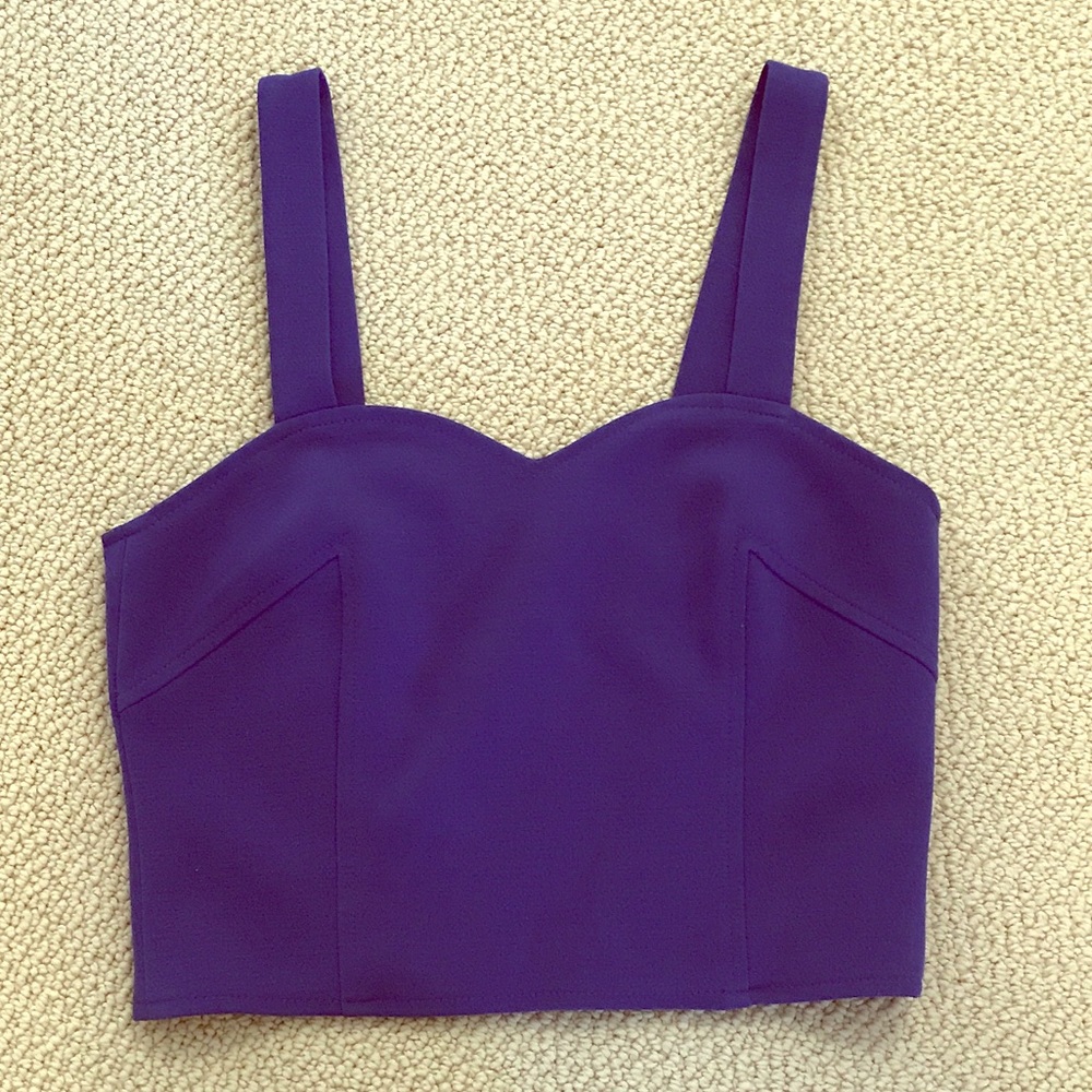 Blue crop top